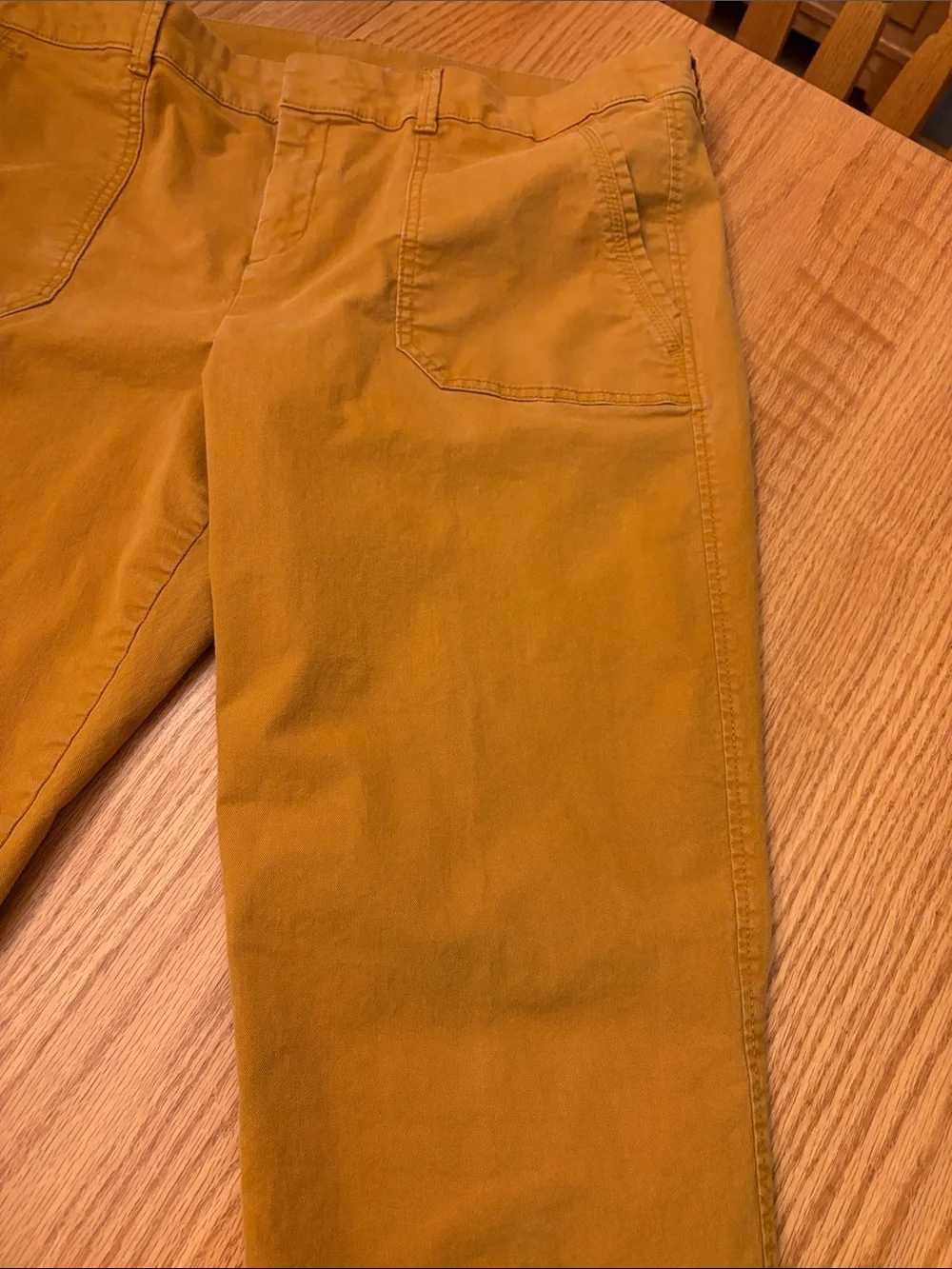 Old Navy Pumpkin Orange Pixie  Cotton Straight-Leg Pants